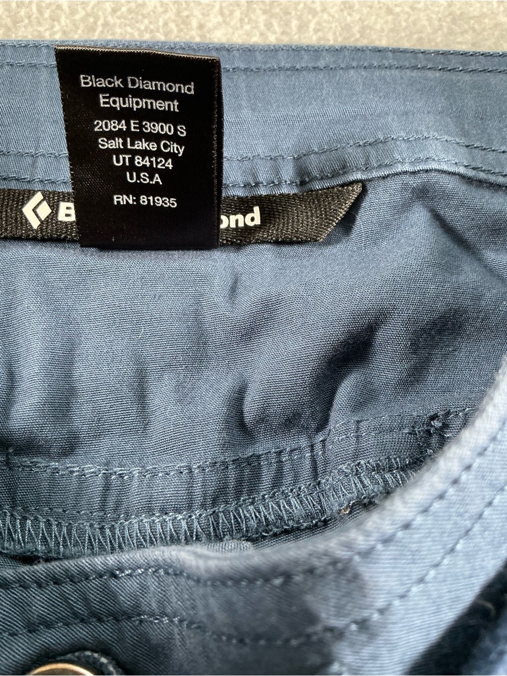Black Diamond Women’s Size 8 Slate Blue Outdoor Hiking Shorts 8” Inseam Stretch - Picture 5 of 11